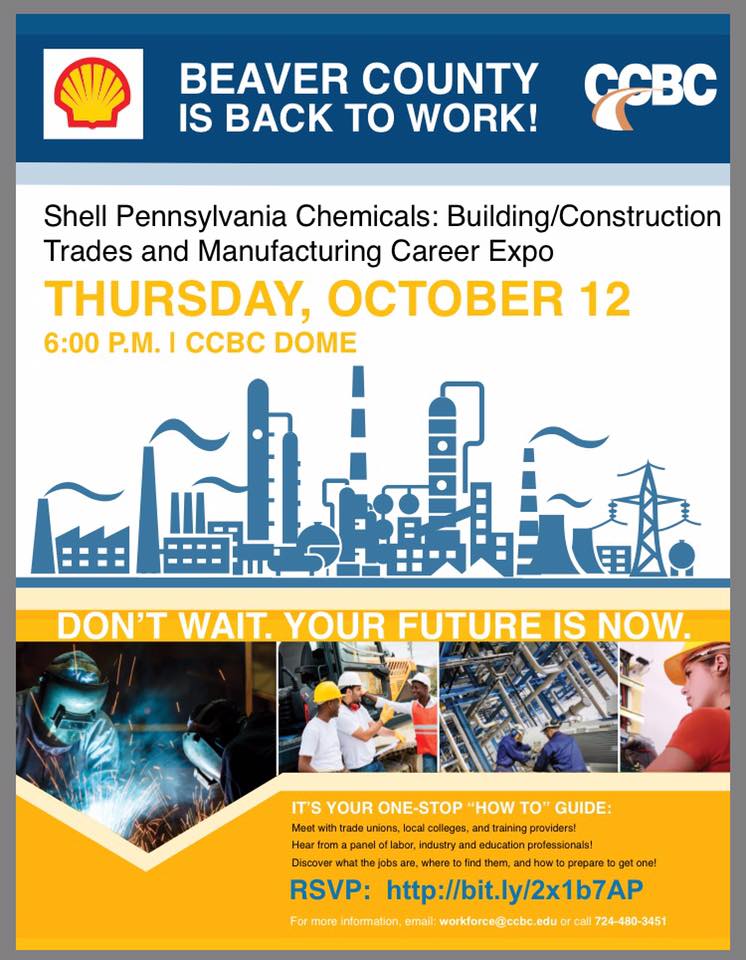 Shell Pennsylvania Chemicals Building/Construction Trades and Manufacturing Career Expo Beaver County